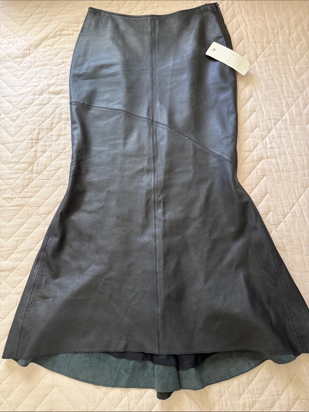 New Clothes Mermaid Lambs Leather Skirt